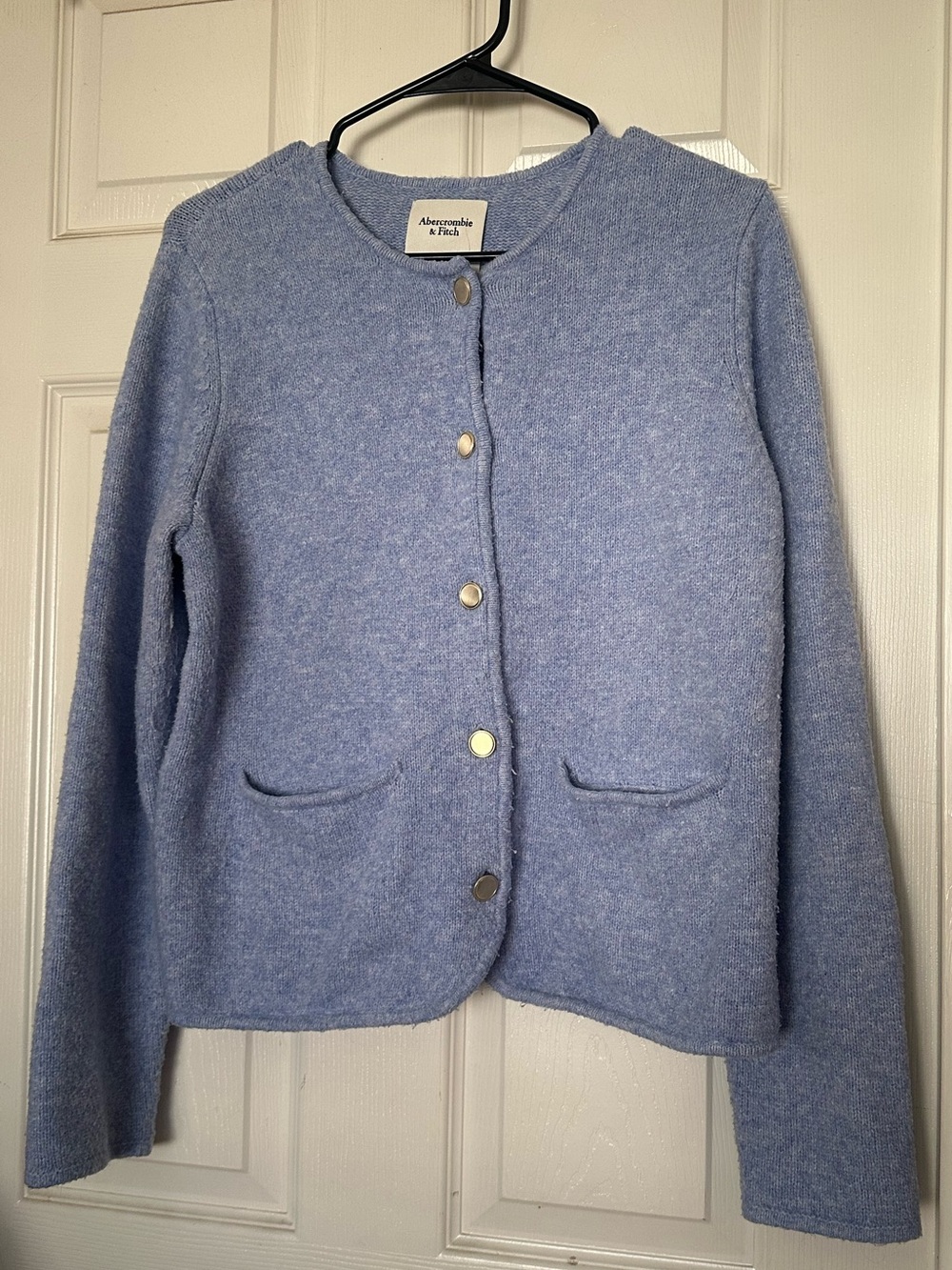 Abercrombie & Fitch Collarless Sweater Jacket